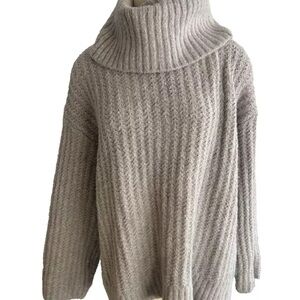 Maeve ANTHROPOLOGIE Gray Turtleneck Sweater